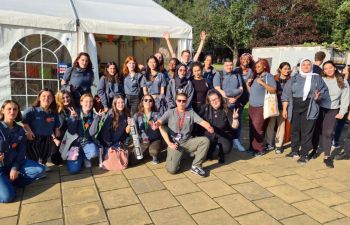 Group photo of Student and Staff Connectors during Welcome Week 2021