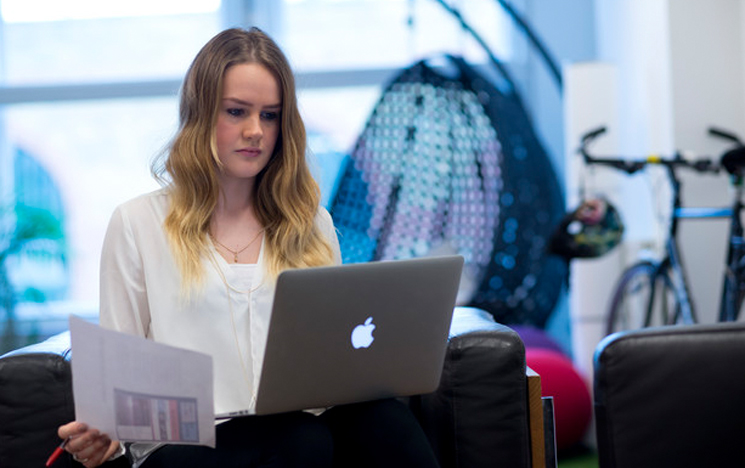 Student on a work placement at the University of Sussex