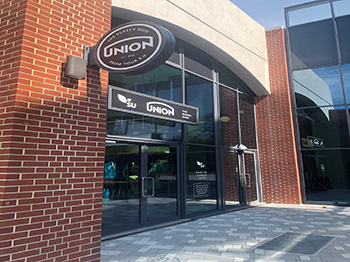 Front of the Sussex shop showing the Student Union Building